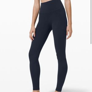 Navy Blue Lululemon Align Leggings 28”